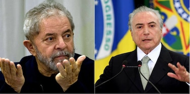 Popularidad de Michel Temer se hunde en Brasil y la de Lula da Silva crece