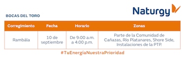 Trabajos de mantenimiento en la red eléctrica del 7 al 13 de septiembre de 2026