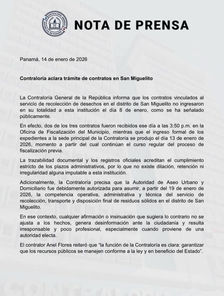 El contralor confirmó que llamó a la alcaldesa para que atendiera a Revisalud; y que no refrendará contratos de recolección ‘bajo presión’