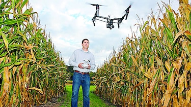 Una aplicación comercial de los drones: cultivos