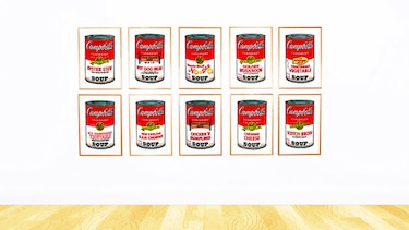 Latas de sopa de Warhol se venden por 317 mil dólares